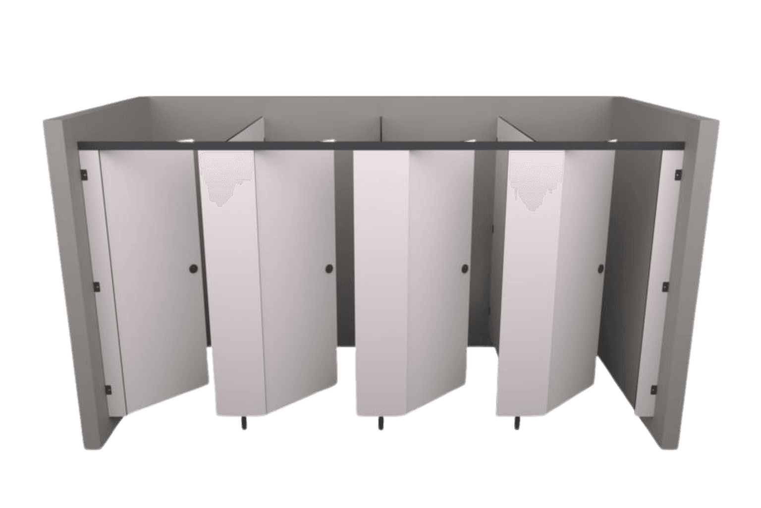 Colours - Quad Enclosed - Toilet Cubicles Online