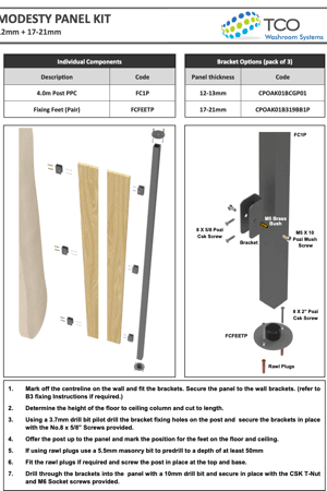 Modesty Panel Kit